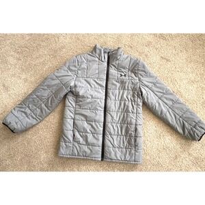 Under Armour ColdGear Youth Large (YL) Puffer Jacket Gray Insulated Pockets EUC
